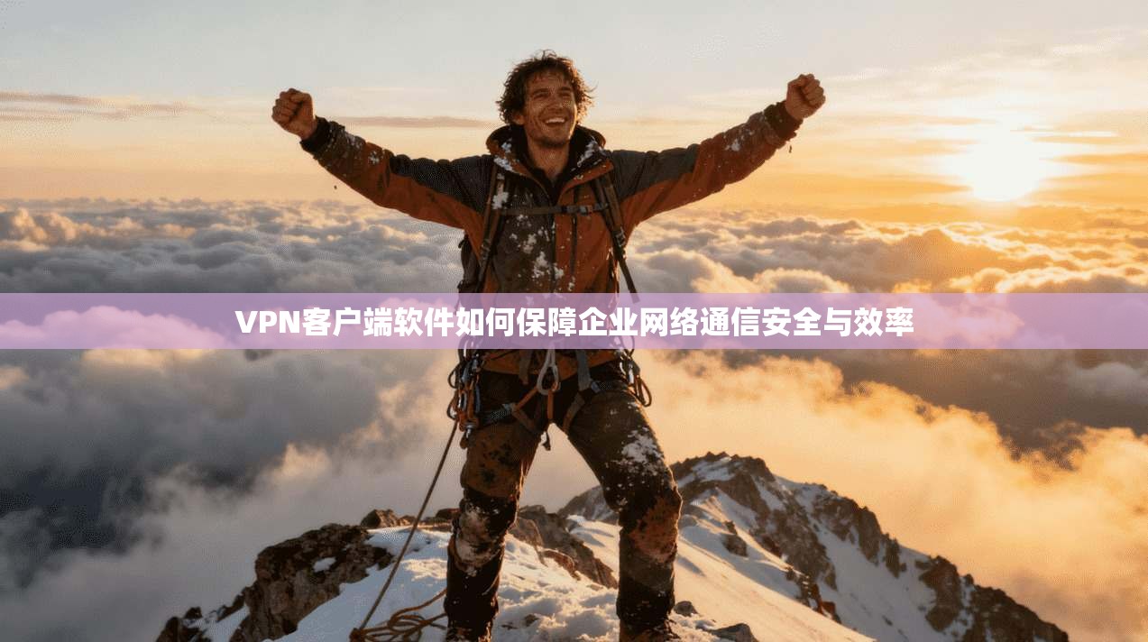 VPN客户端软件如何保障企业网络通信安全与效率