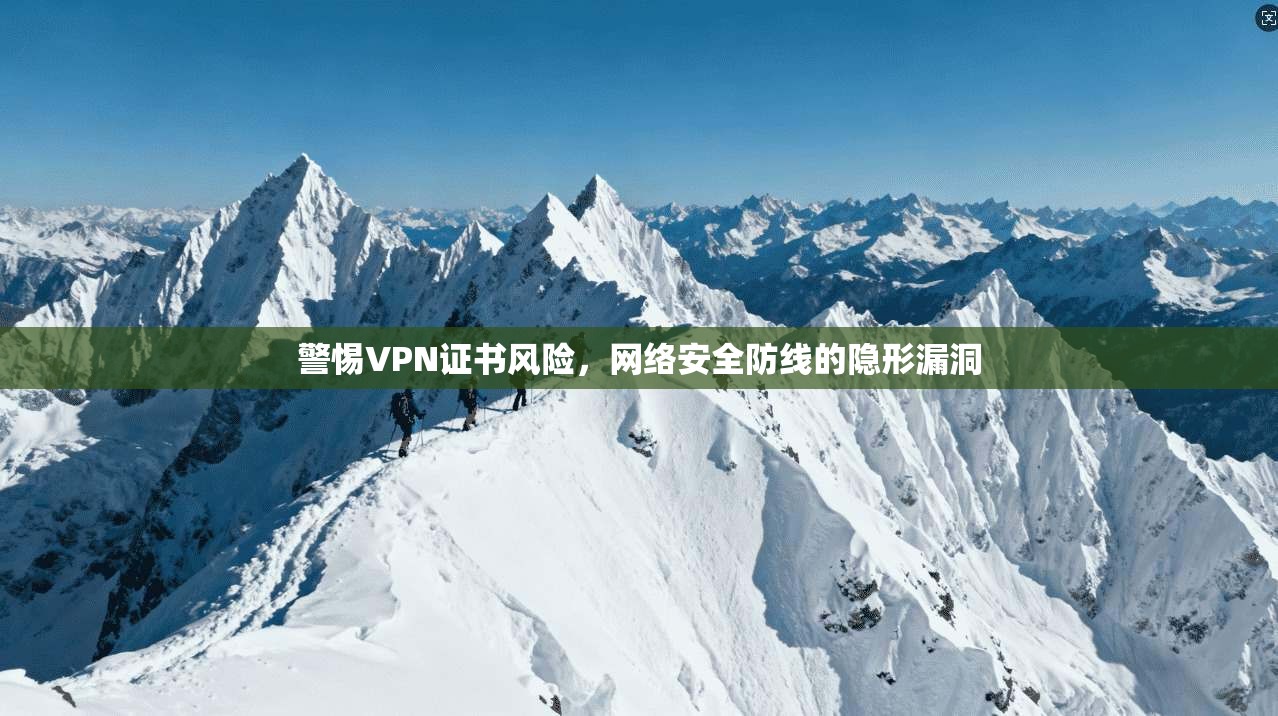 警惕VPN证书风险，网络安全防线的隐形漏洞