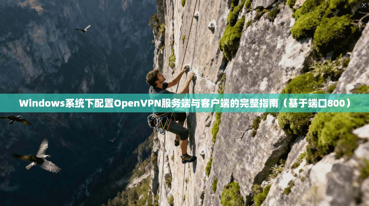Windows系统下配置OpenVPN服务端与客户端的完整指南（基于端口800）