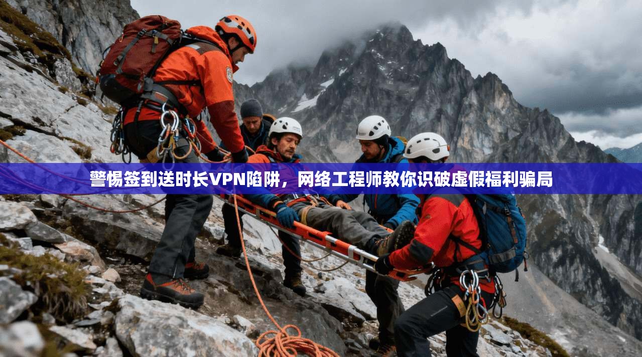 警惕签到送时长VPN陷阱，网络工程师教你识破虚假福利骗局