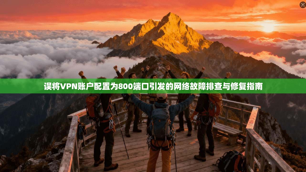 误将VPN账户配置为800端口引发的网络故障排查与修复指南
