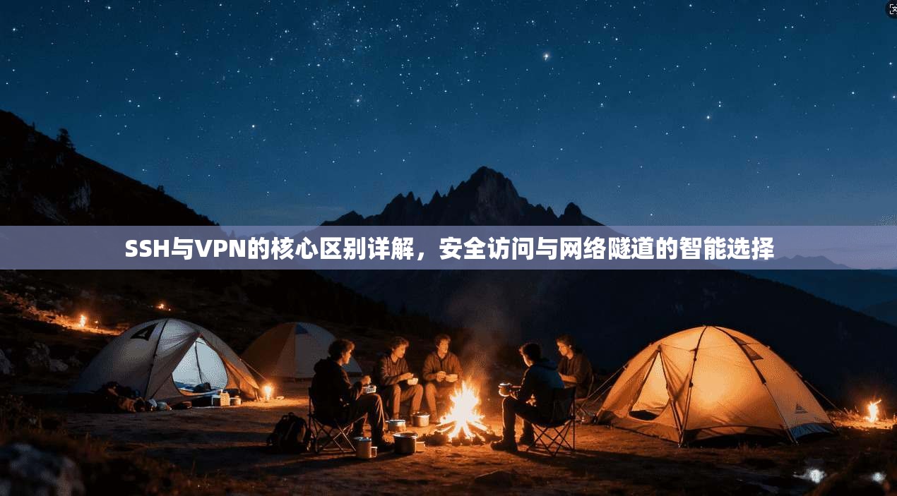 SSH与VPN的核心区别详解,安全访问与网络隧道的智能选择