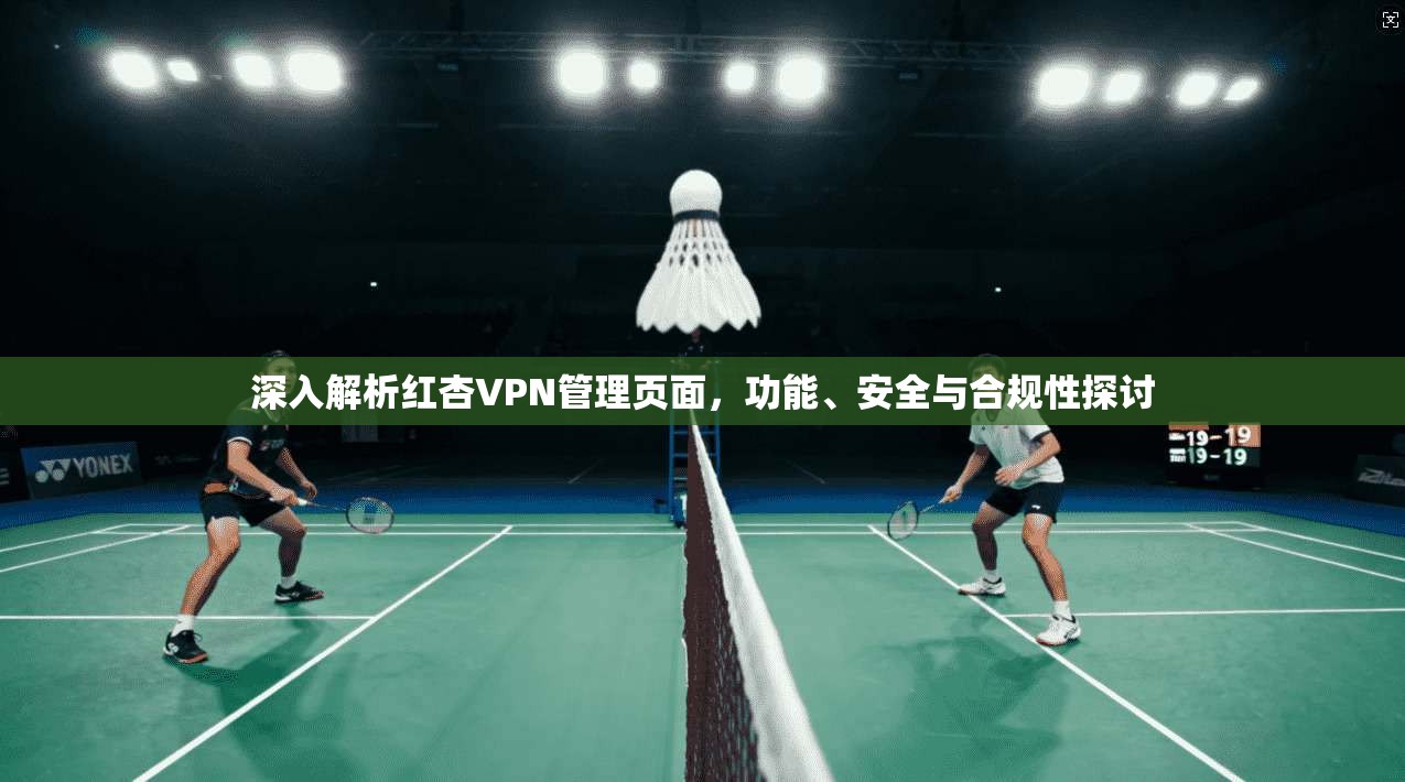 深入解析红杏VPN管理页面，功能、安全与合规性探讨
